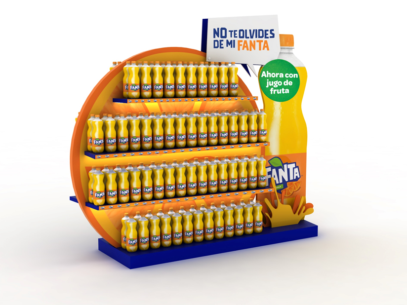 exhibición especial Fanta Naranja